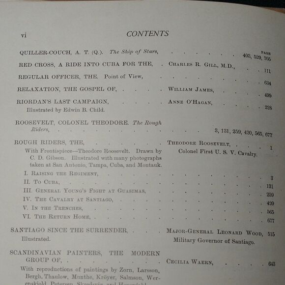 1899 Scribner’s Magazine Volume XXV with Roosevelt’s Rough Riders Illustrated - Picture 13 of 14